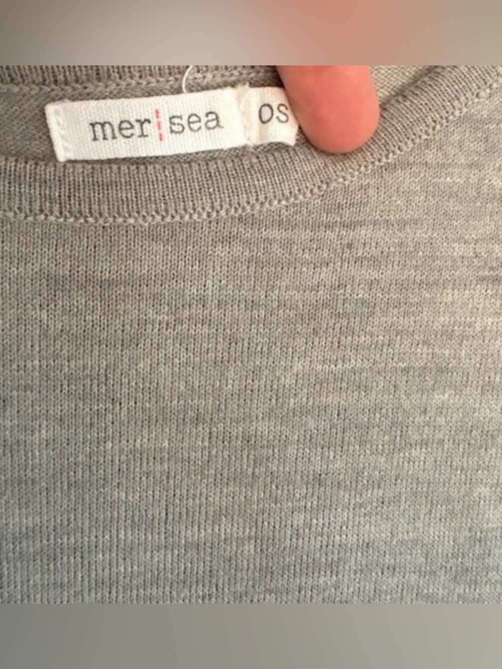 Mersea Sweater - Gray with Navy - Picture 4 of 4